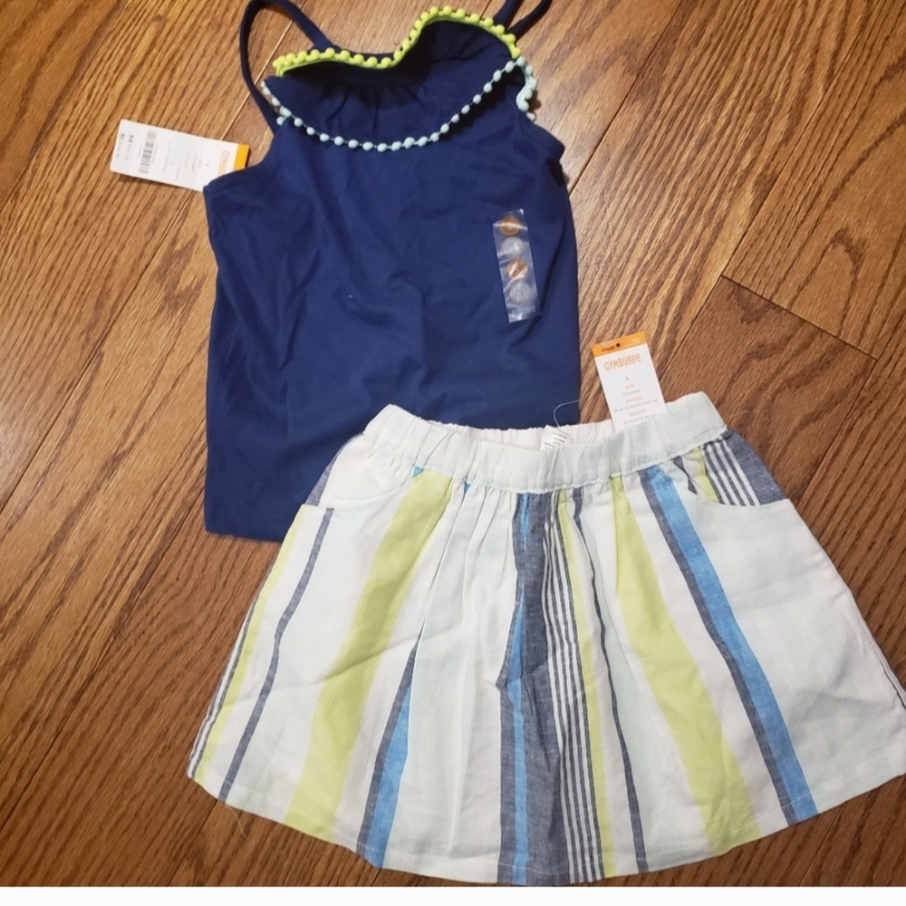 Gymboree Navy and Striped Kids Matching Set